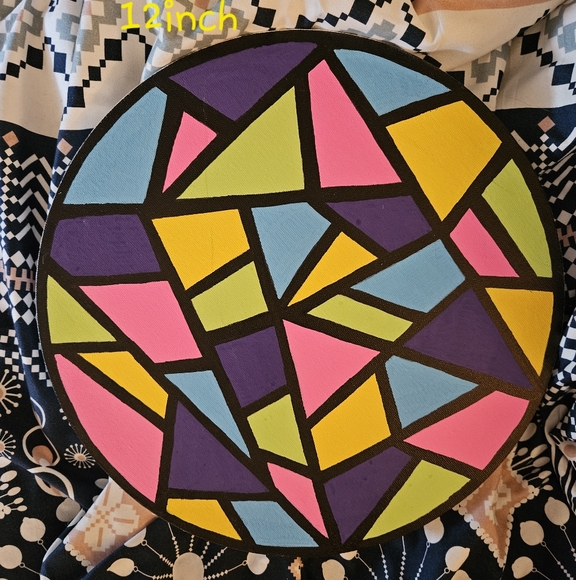 Original Colorful Geometric Wall Art - Picture 1 of 1